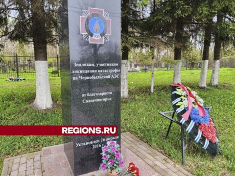 Ликвидатор аварии на Чернобыльской АЭС из Солнечногорска возложил цветы у памятника жертвам трагедии новости Солнечногорска 