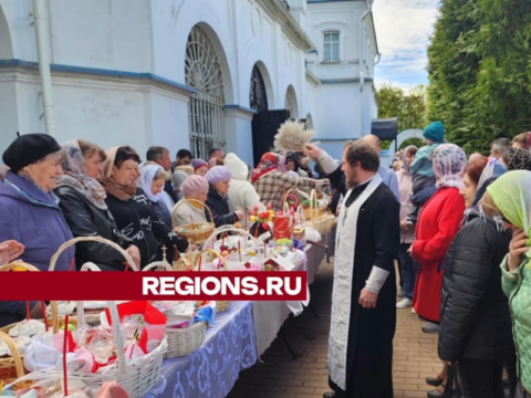 Тысячи жителей Солнечногорска освятили куличи и яйца в Спасском храме новости Солнечногорска 